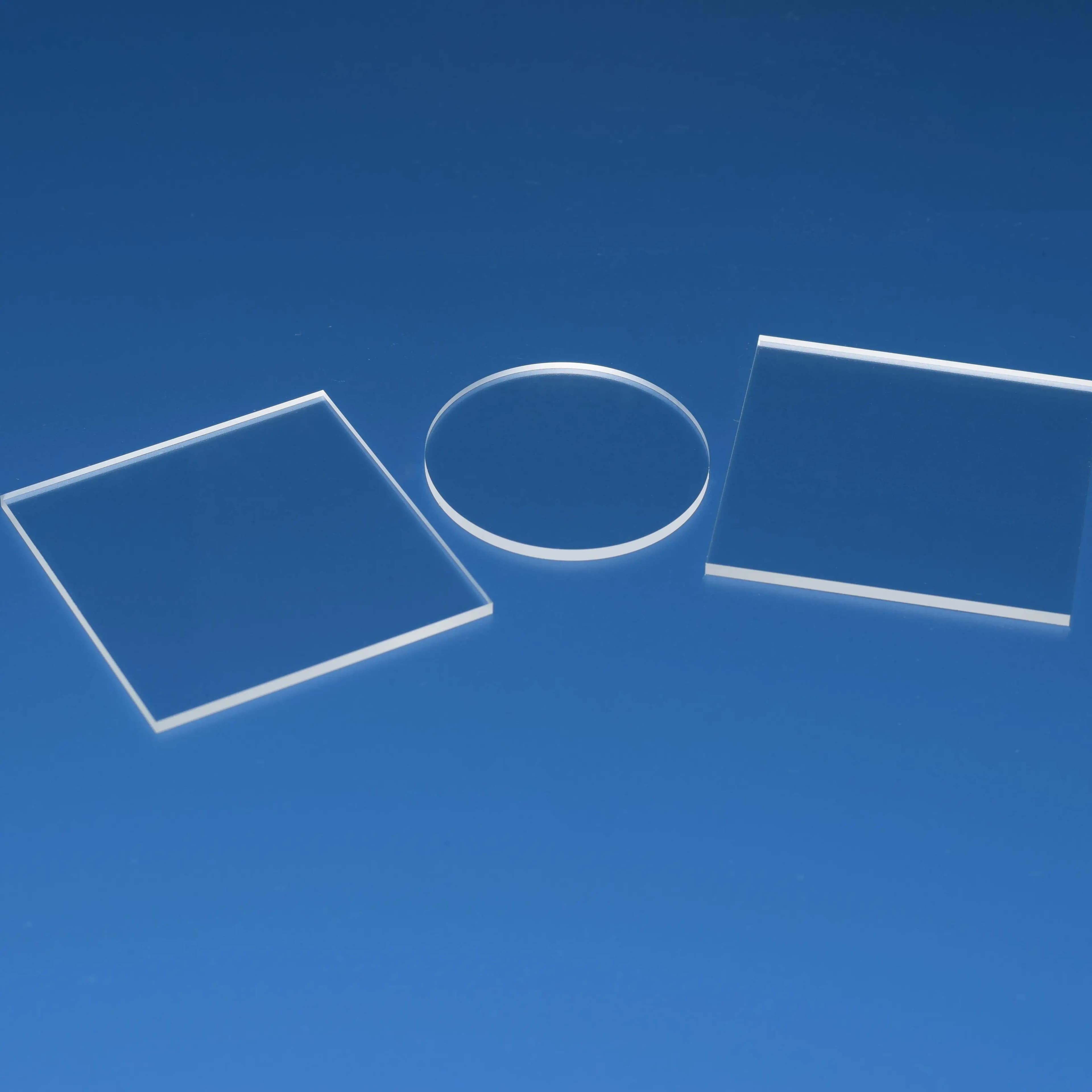 Borosilicate Glass Sheet Lab High Borosilicate 3.3 Glass Windows High Temperature Resistant Optical Glass D50/100T1.1mm