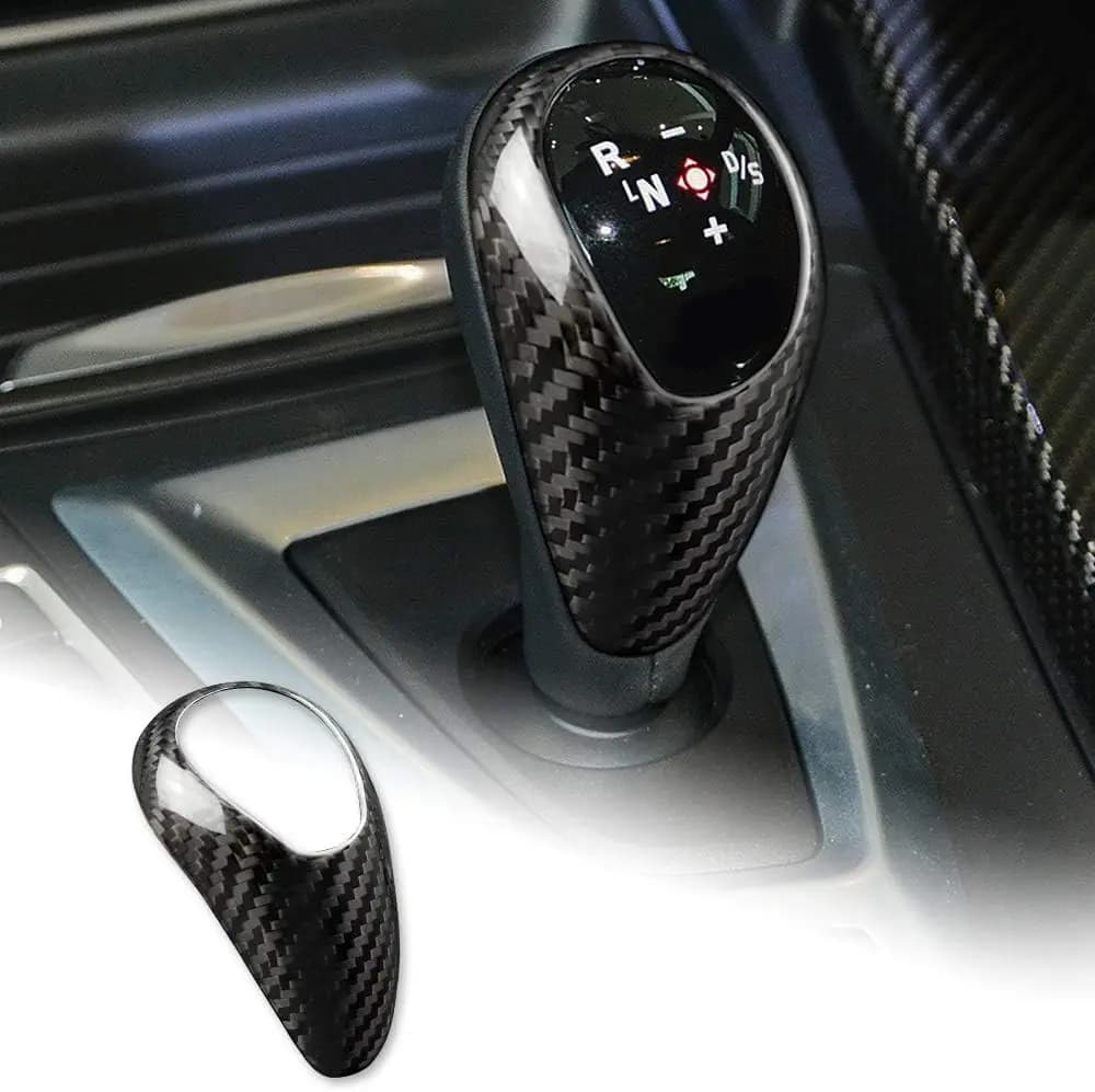 Dry Carbon Fiber Car Gear Shift Knob Cover Trim For BMW M2 M3 M4 M5 M6 F87 F80 F82 F83 F10 F12 F13 F06 E90 E93 E60 E61 E63 E64
