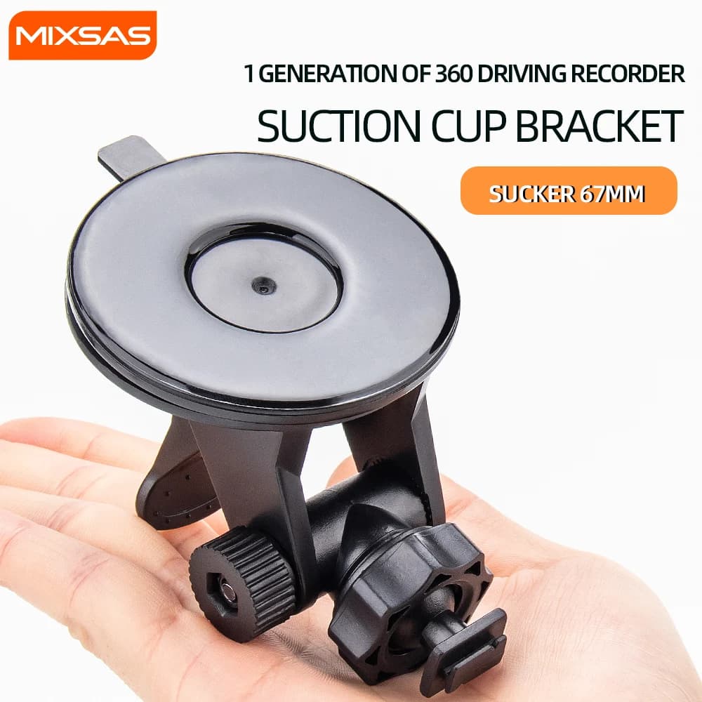 MIXSAS Car Dash Cam Mount Suction Cup Holder Auto Camera GPS DVR Dashcam Recorder Bracket Car Windshield Window Suction Cup Base
