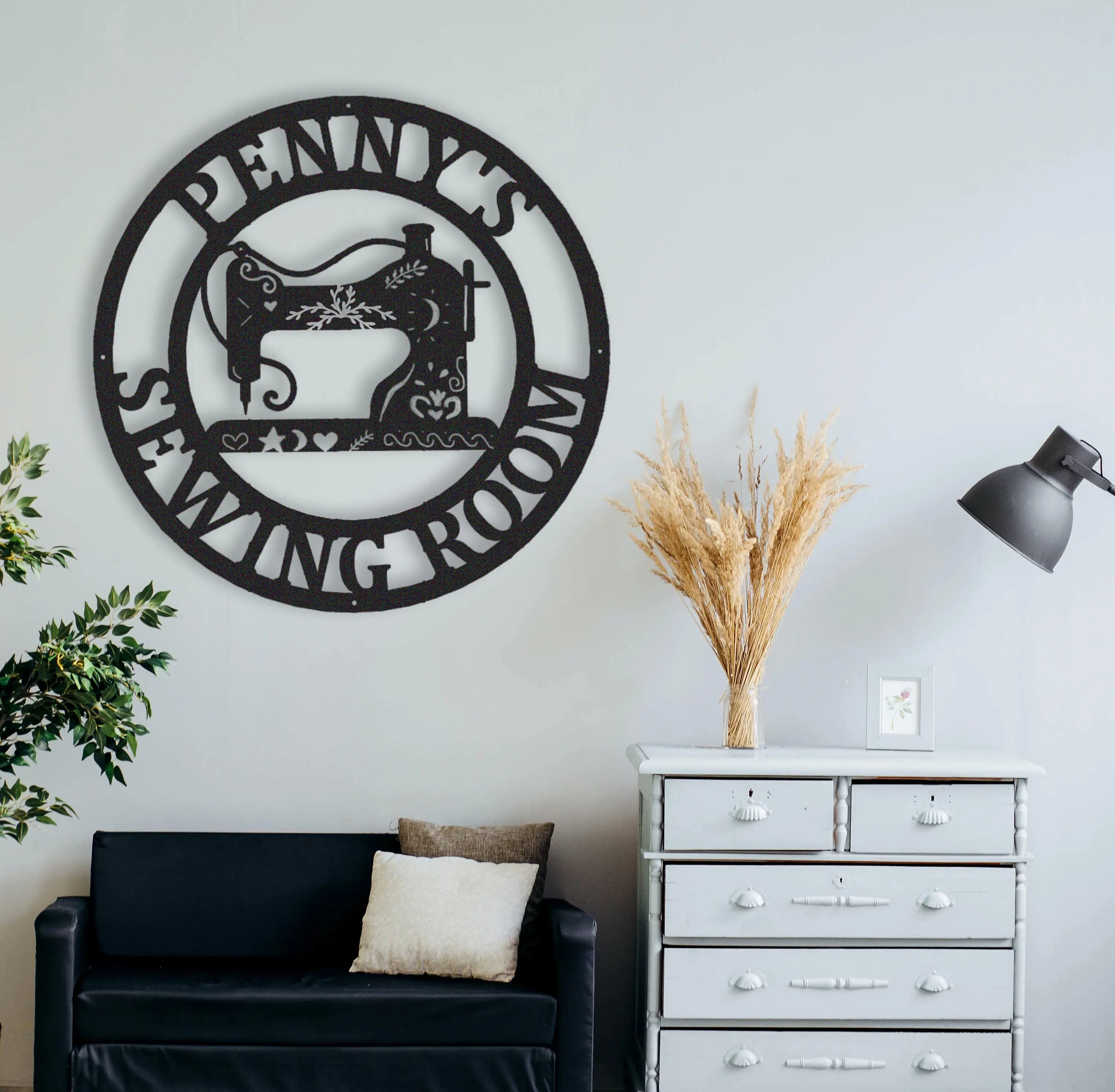 Personalized Sewing Metal Sign,Custom Quilting Sign For Sewing room Decor,gift for grandma,Sewing Machine Sign