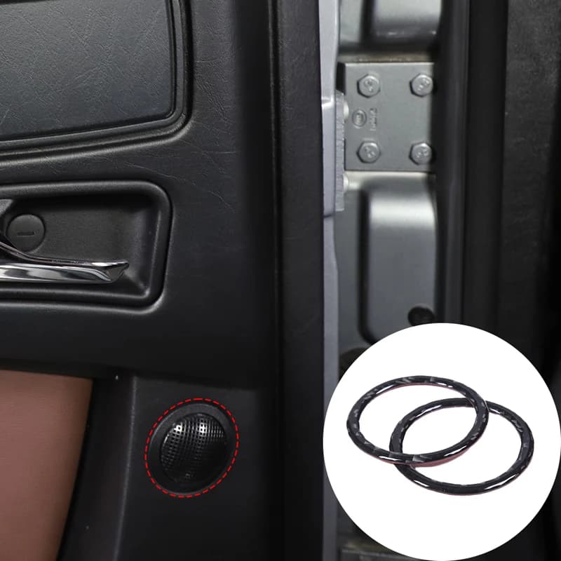 For Mercedes-Benz G-Class W463 2013-2018 Soft Carbon Fiber Rear Speaker Frame Decorative Sticker Modification Accessories