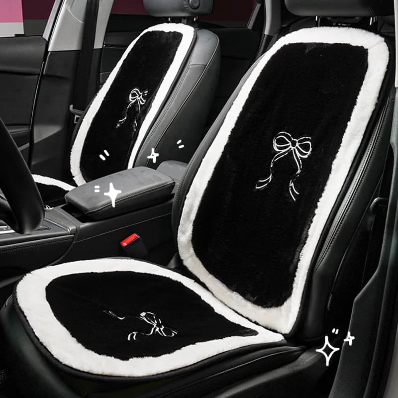 New Arrival Cartoon Bowkno Plush Material Cute HIgh Quality Rear Fart Cushion Single Piece Car Seat Cover Cushion