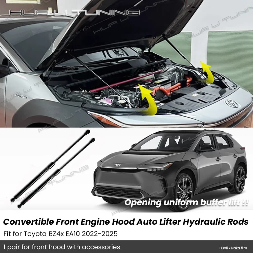 For Toyota EV BZ4x BZ3 2022-2025 Front Engine Hood Damper Bonet Struts Auto-Lift Assist Shock Hydraulic Rods Auto Accessory