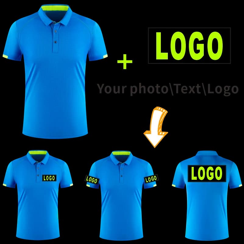 Quick Dry Polos Para Hombre Short Sleeve Custom Company Group Polo Shirt Logo Embroidered Top Camisa Masculina Men Summer Shirt