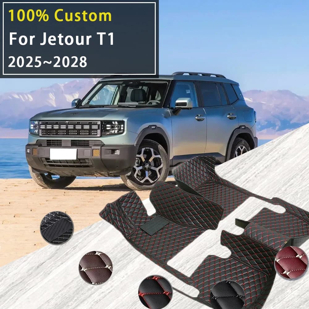 Car Floor Mats For Jetour Shanhai T1 Freedom 2025 2026 2027 2028 Waterproof Rugs Carpets Full Auto Interior Part Accessories