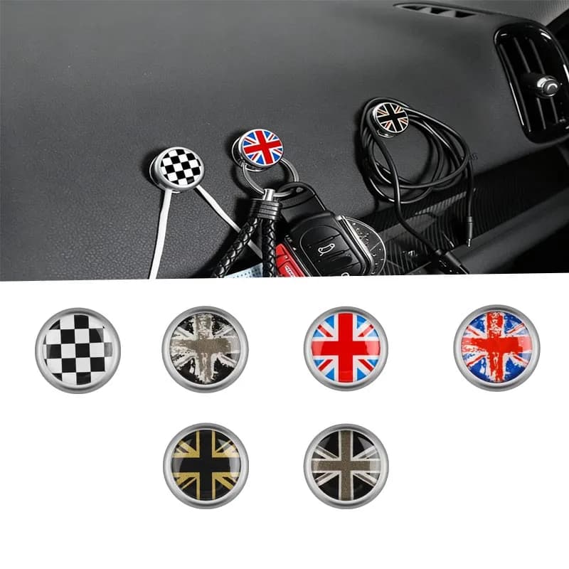 3D Metal Car Interior Hook Stickers Are For Storing And Modifying Car Decorative Items And Accessories