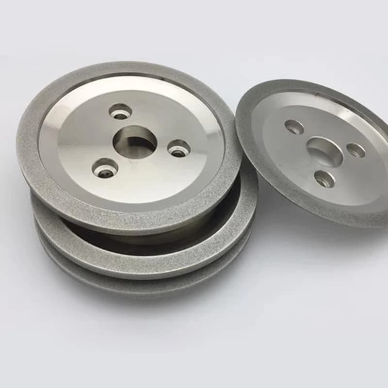 Three-hole Tanker Butterfly-shaped Electroplated Diamond Grinding Wheel for Automatic Turning Tool Grinding Machine 125x25mm