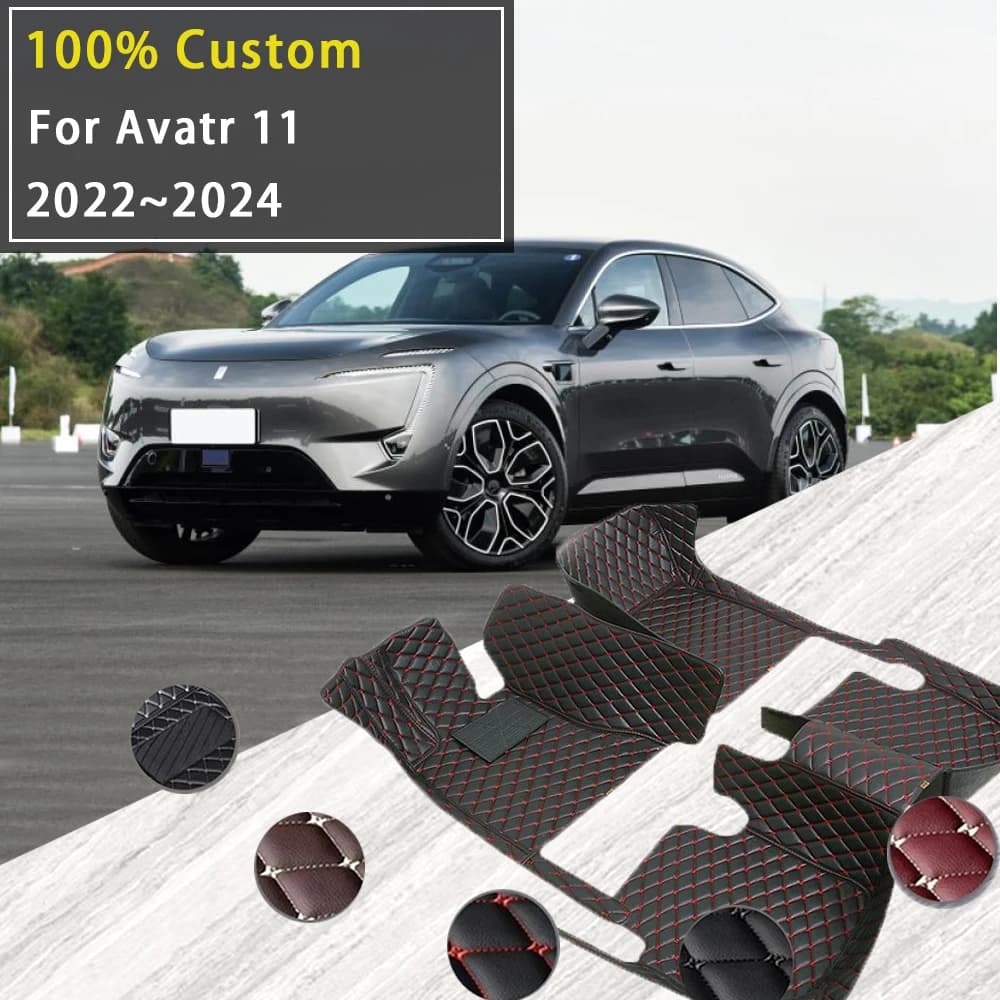 Car Floor Mats For Avatr 11 E11 2022 2023 2024 4seat 5seat Waterproof Pads Foot Carpets Floor Covers LHD RHD Auto Accessories