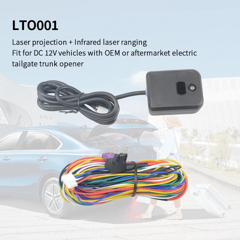 EASYGUARD Universal Foot Kick Opener Power Trunk System Laser Guided Projection for Cars with Electric Tailgate DC12V