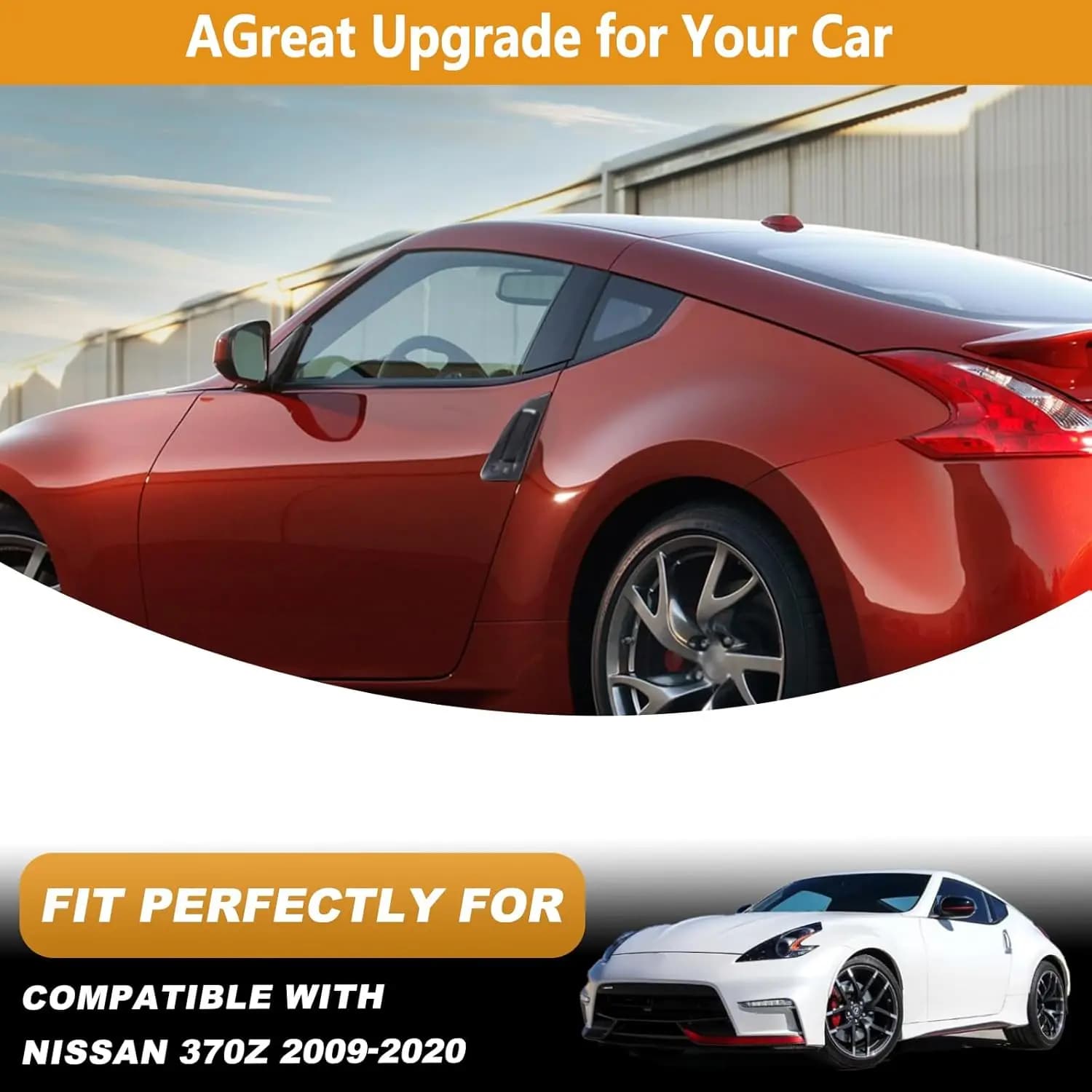 4PCS Carbon Car Exterior Door Bowl Handle Trim Cover Fit For Nissan 370Z 2009-2020 Car Door Wrist Protection Cover Accessories