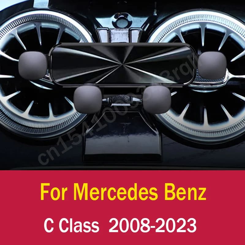 Gravity Car Phone Holder Mobile Cell Phone Support Mount for Mercedes Benz C Class 2008-2023 W204 W205 W206 Accessories