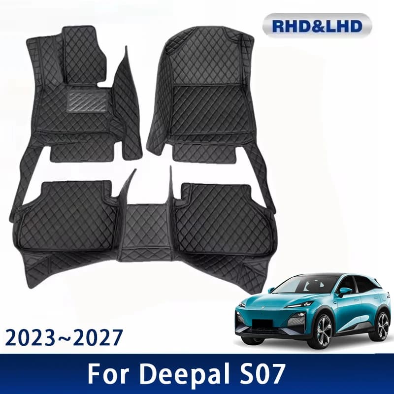 Car Floor Mats For Deepal S07 S7 2023 2024 2025 2026 2027 Waterproof Custom Leather Auto Foot Pads Carpet Interior Accessories