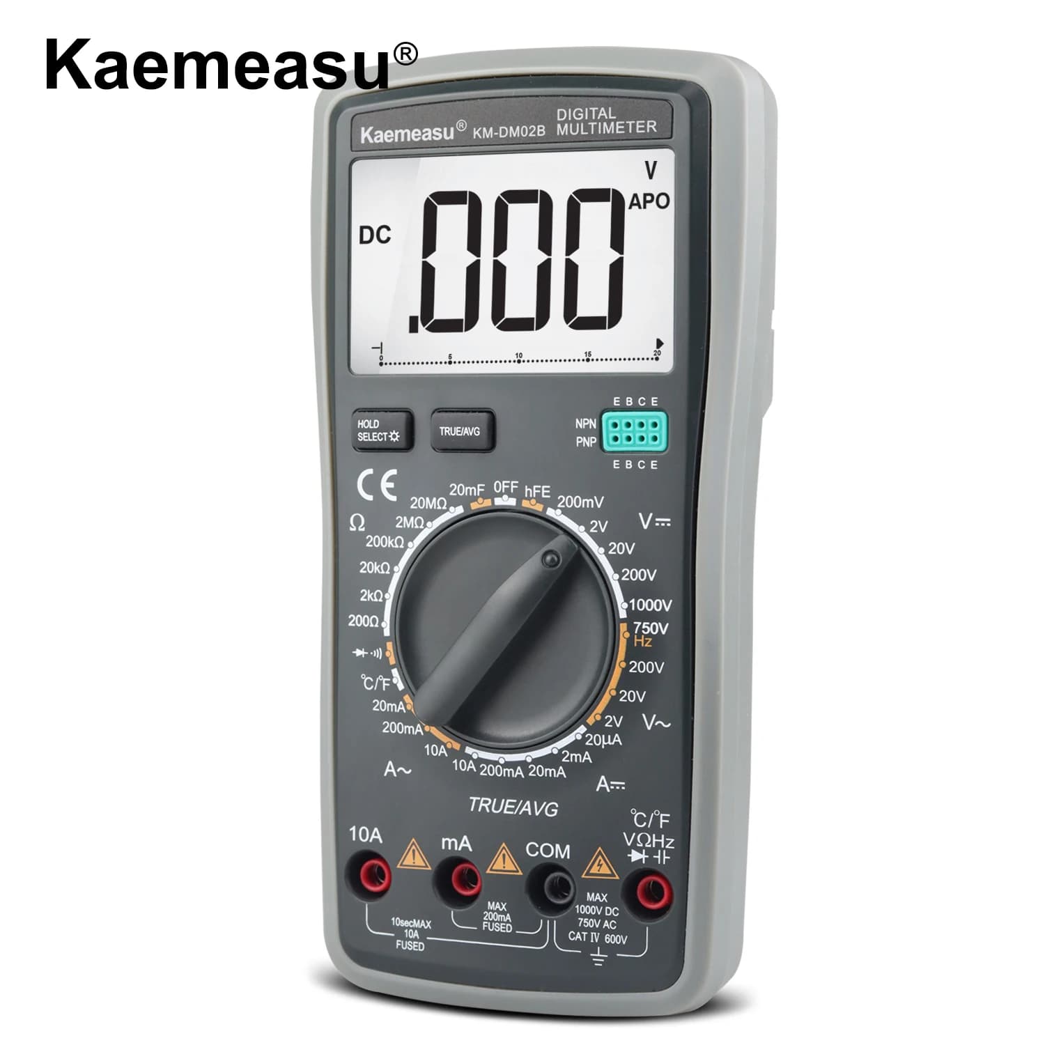 KM-DM02B Digital Multimeter True RMS AVG tester Multi-function smart multimeter temperature measurement