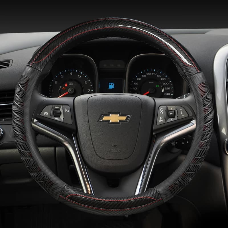 Car Steering-wheels Cover 37 38cm 15" for For Holden Chevrolet Cruze Malibu Sail Spark Captiva Equinox Trax/Tracker AVEO Lova RV