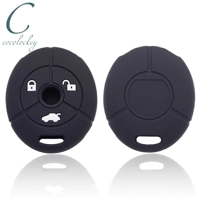 Cocolockey Remote Control Car Key Shell Case Cover for MG TF ZR ZS 25 45 2003 2004 2005 Replacement Fob Holder 3 Buttons