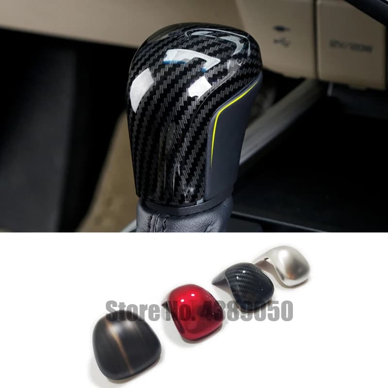 For Toyota Corolla Cross Accessories 2020 ABS Carbon fiber Car gear shift lever knob handle cover trim Sticker Car styling