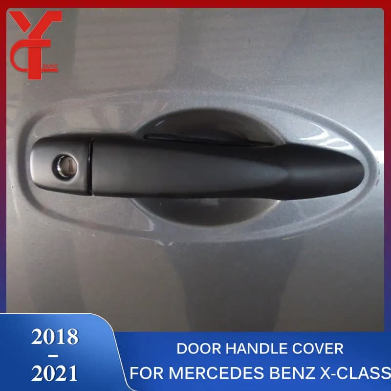 ABS Car Door Handle Cover Trim Replacement Exterior Parts Accessories For Mercedes Benz X-class 2018 2019 2020 2021