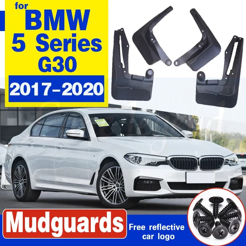 Mud Flaps For BMW 5 Series G30 G31 Sedan Saloon 2017 - 2020 Splash Guards Mudguards Car Front Rear Wheel Mud Flap Fender