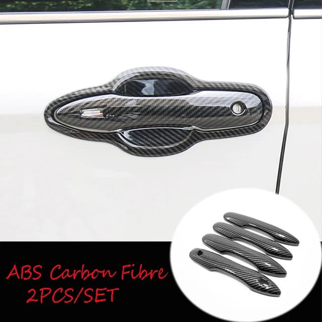 For Toyota Yaris accessories 2020 2021 ABS Carbon Car door Handle Decoration protector Cover Trim Car styling 4 Pcs/set