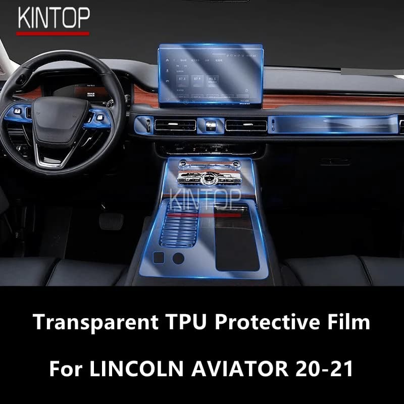 For LINCOLN AVIATOR 20-21 Car Interior Center Console Transparent TPU Protective Film Anti-scratch Repair Film Accessories Refit
