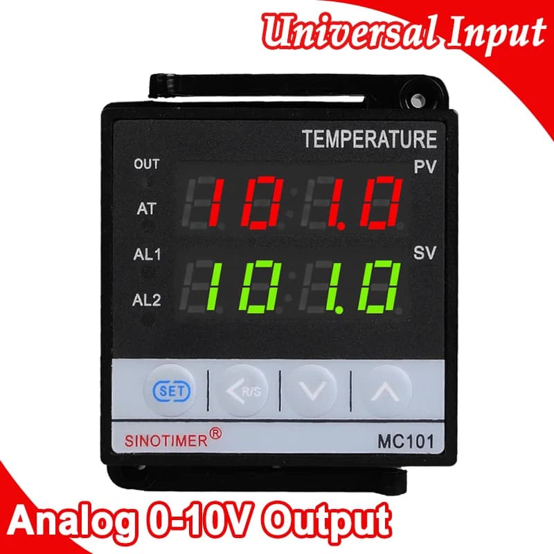 PT100 K Thermocouple Temperature Controller Analog Linear Transmitted Output 4-20mA 0-10V for PLC Program Frequency Converter