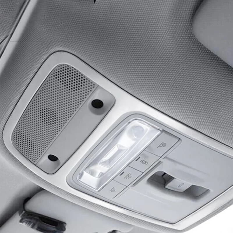 ABS Plastic For Audi Q3 2013 2014 2015 2016 accessories Car front reading Lampshade panel Cover Trim Sticker Car Styling 1pcs