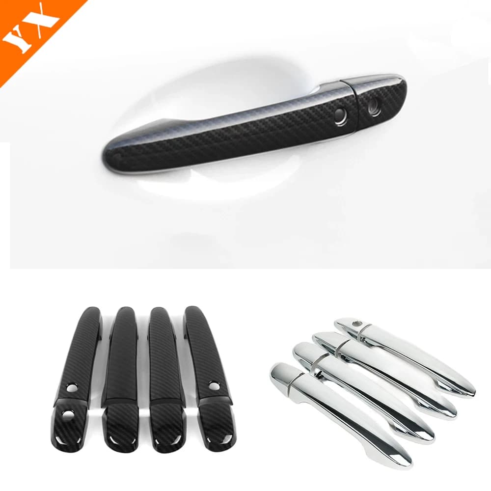 ABS Chrome/Carbon Car Side Door Handle decor sticker Cover For Mazda 3 Axela Mazda 6 Atenza CX-5 2013 2014 2015 2016 2017 2018