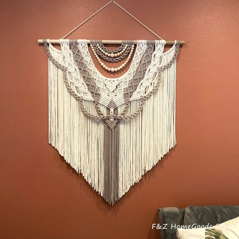 Macrame Wall Hanging Tapestry Hand-woven Nordic Style Boho Decoration Home Decor  Room Decor Aesthetic House Art For Livingroom
