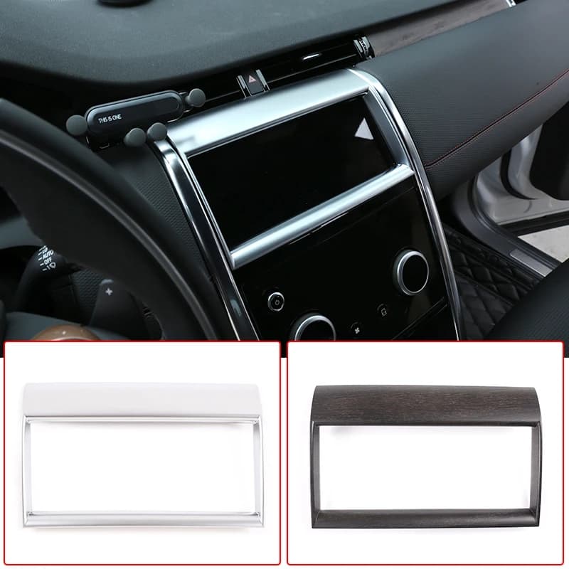 Car Center Console Navigation Screen Frame Cover ABS Carbon Fiber For Land Rover Discovery Sport 2020 Auto Accessories Interior
