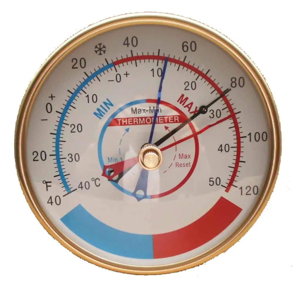 Minimum Maximum Temperature Display Thermometer