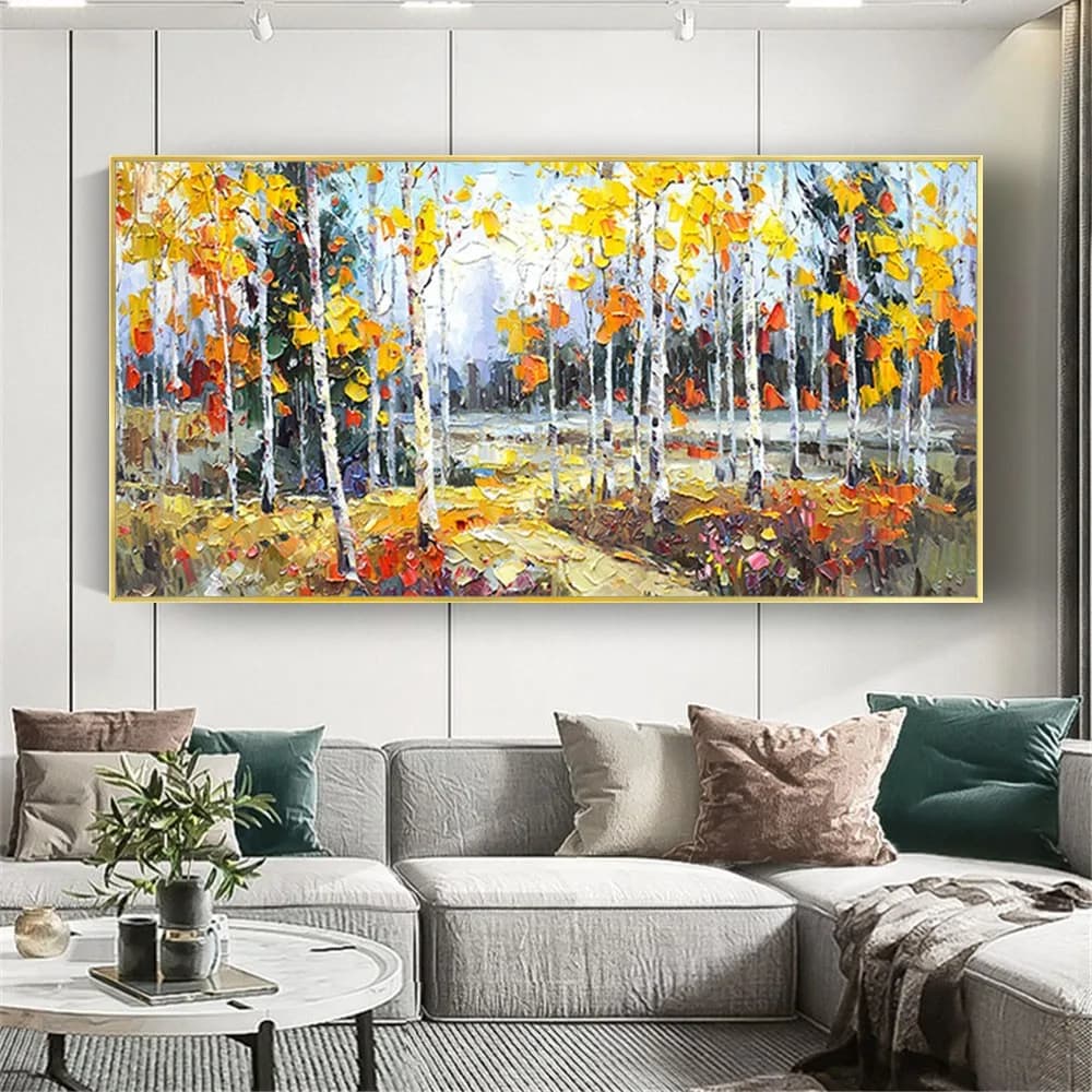 Free Shipping Hand Painted Modern Big Sizes Abstract Painting Home Decor Hang Picture Landscape Wall Art Oil Paintings On Canvas