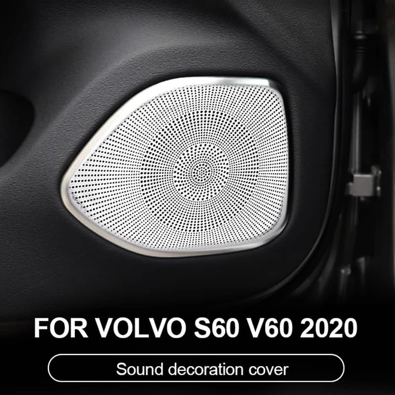 Suitable for Volvo S60 V60 2020 2021 Speaker Cover Sound Decoration Horn Decorative Frame Car Interior Accessories