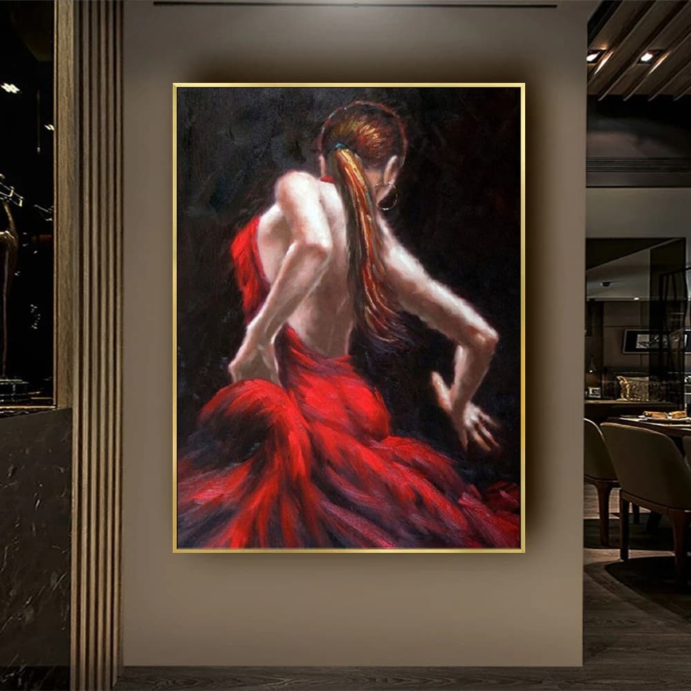 Abstract Paintings Beautiful Lady Figure Wall Art Modern Home Decoration Hand Painted Oil Painting On Canvas No Framed The Body