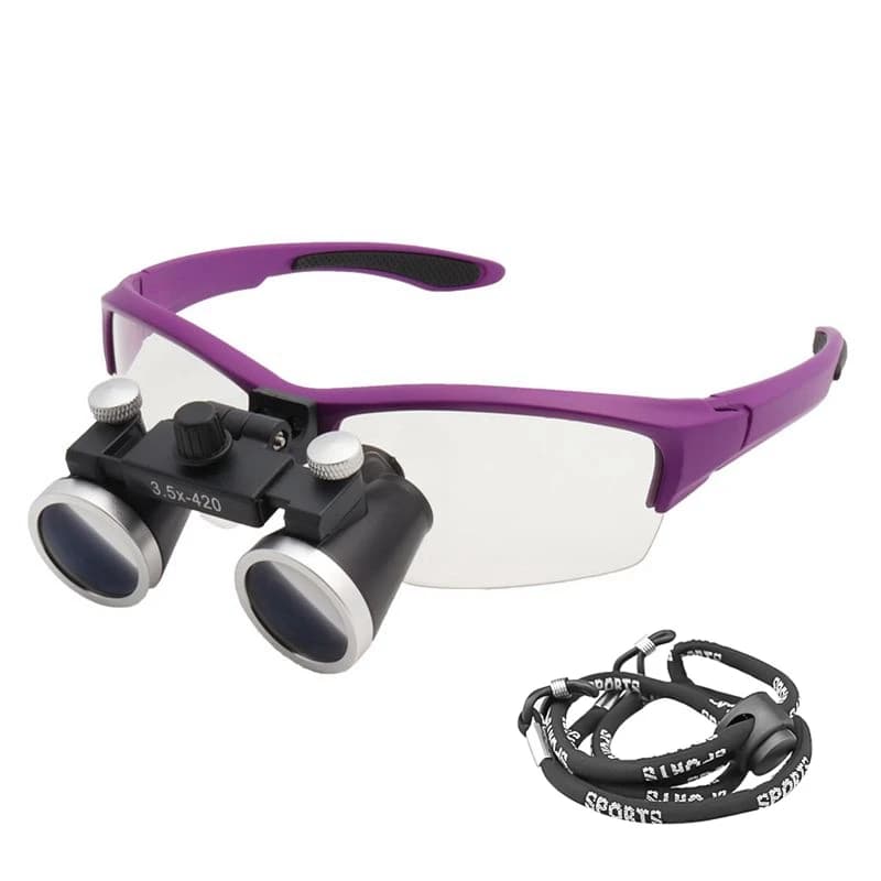 2.5X / 3.5X 420mm Binocular Magnifying Glasses Lupa Professional Eyewear Magnifier f Jewelry Repairing Operation