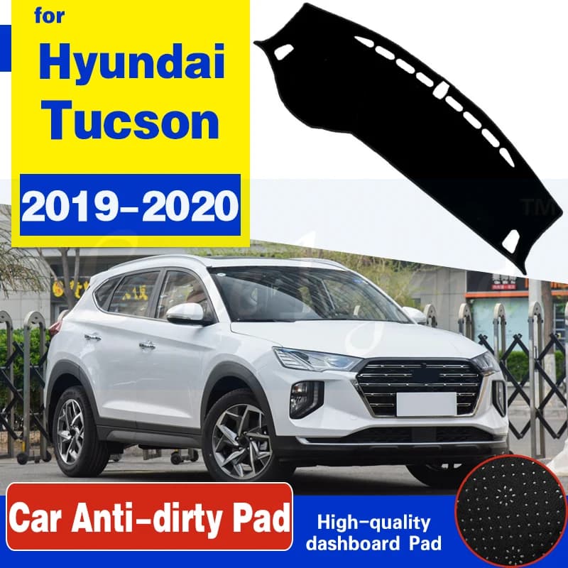 For Hyundai Tucson 2019 2020 Anti-Slip Mat Dashboard Cover Pad Sunshade Dashmat Carpet Anti-UV Car Accessories Rug