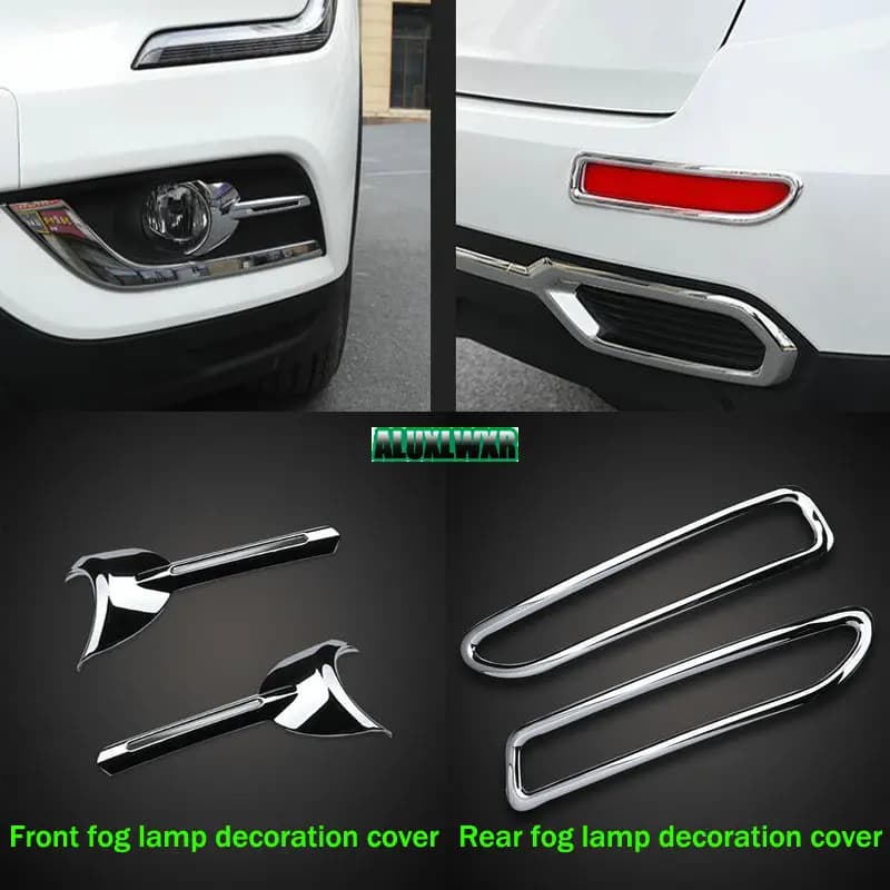 Car-styling Special Decoration ABS Car Fog Lamp Lights Cover Auto Accessories for Renault Koleos Samsung QM6 2017 2018 2019