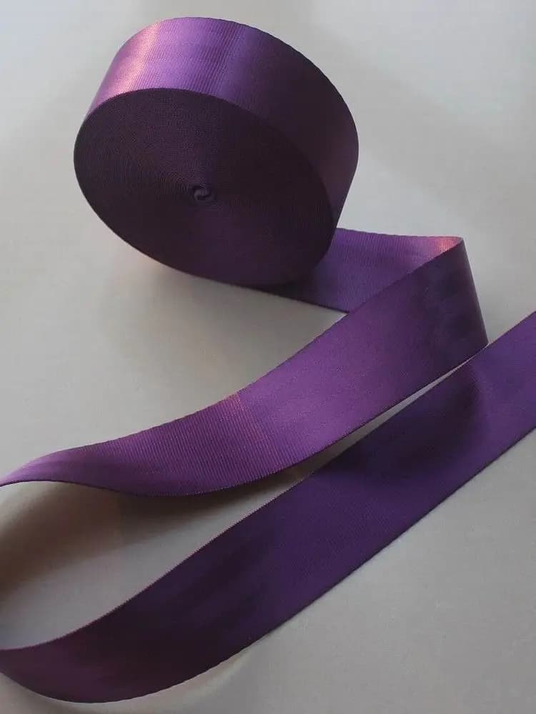 20 Meters Roll Seat Belt Webbing Safety Strap Purple Color 4.8cm Wide