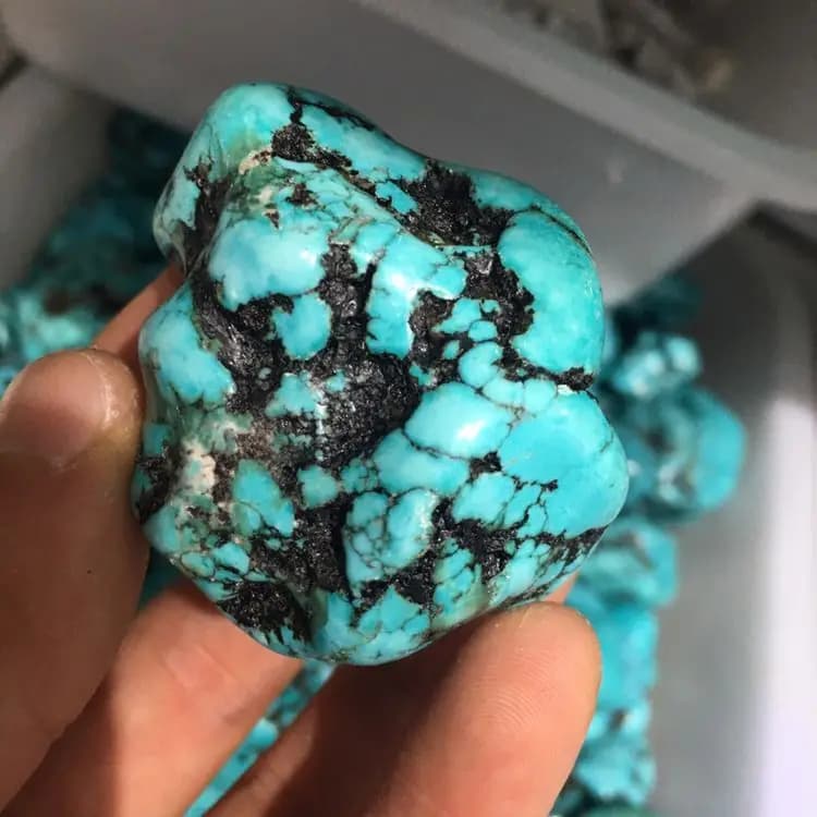 Natural Mineral Natural Turquoise Original Stone Mineral Specimens 70-80g