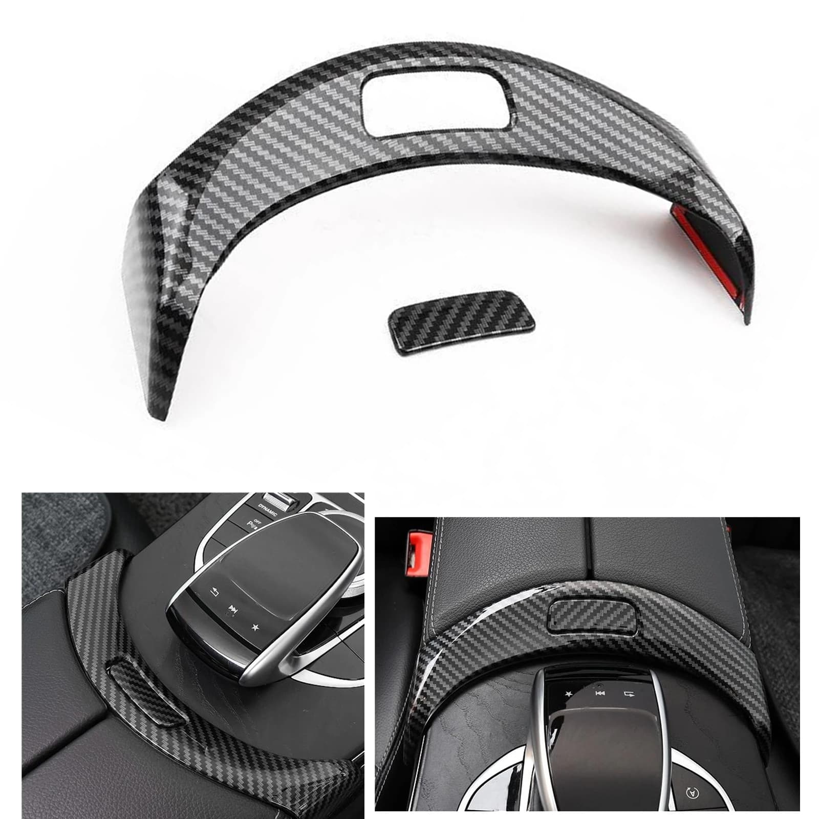 Armrest Box Button Frame Cover Trim For Mercedes Benz C W205 C180 C200 C250 C300 C350e GLC X253 GLC250 GLC300 GLC350e 2015-2022