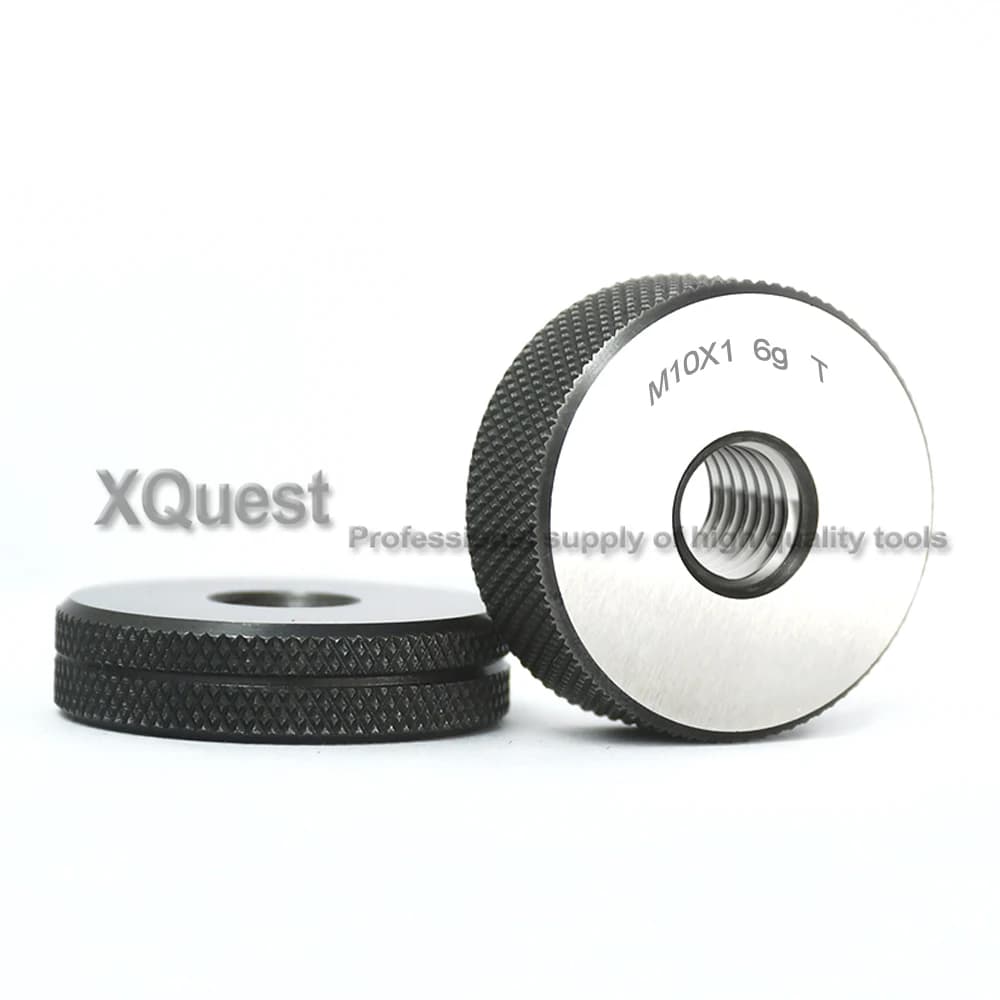6G Metric Thread Ring Gauge Set M10 M10X1.5 M10X1.25 M10X1 Fine Screw Ring Gage Gauges Thread Inspection Tools M10X0.75 M10X0.5