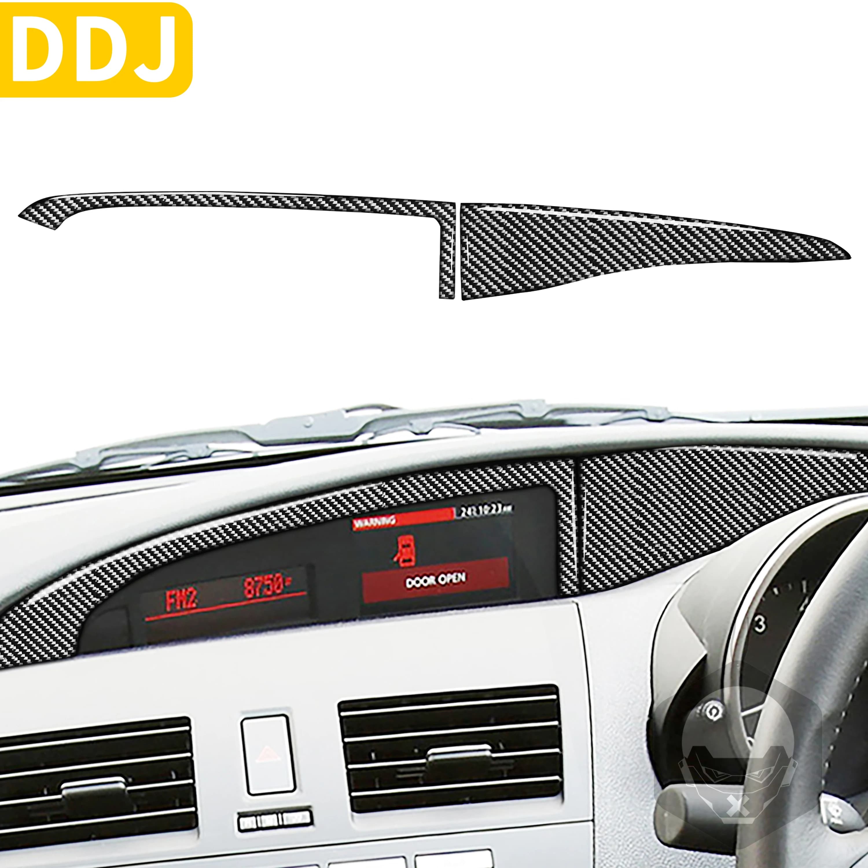 For Mazda 3 Axela 2010 2011 2012 2013 Accessories Carbon Fiber Car Interior Dashboard Center Display Screen Panel Cover Sticker