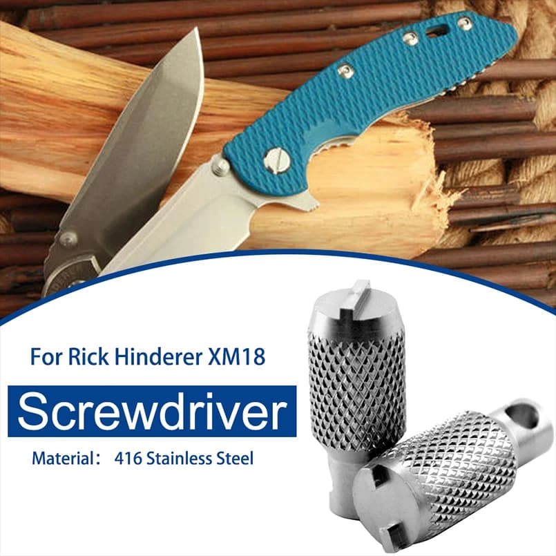 1 Set Stainless Steel Costom Professional Knife Handle Screwdriver for Rick Hinderer XM18 Screw Removal Tool Spanner Wrench DIY