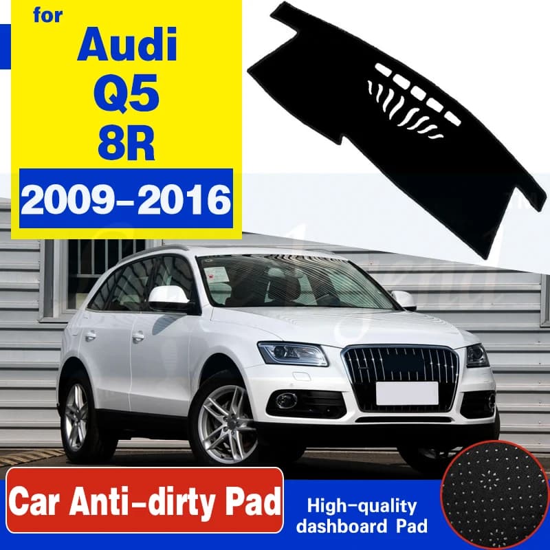 For Audi Q5 8R 2009~2016 Anti-Slip Anti-UV Mat Dashboard Cover Pad Sun Shade Dashmat Protect Carpet Accessories S-line 2012 2015