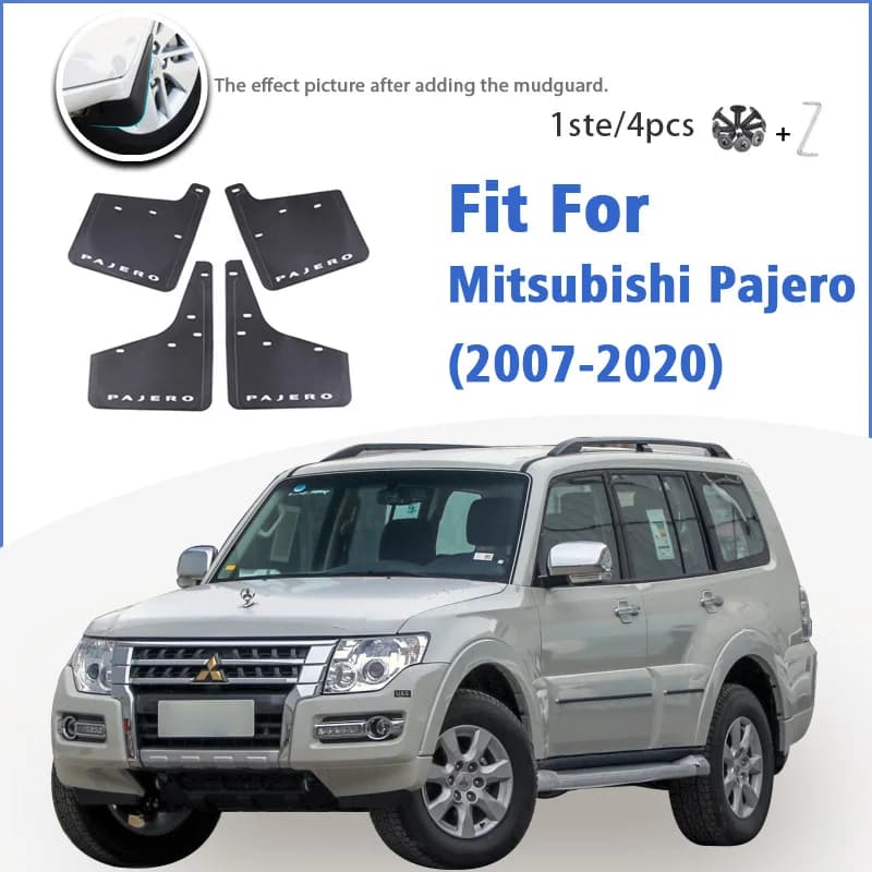 For Mitsubishi Pajero Mud flaps mudguards fenders Mud flap splash guard car accessories auto styline Front Rear 4 pcs 2007-2020