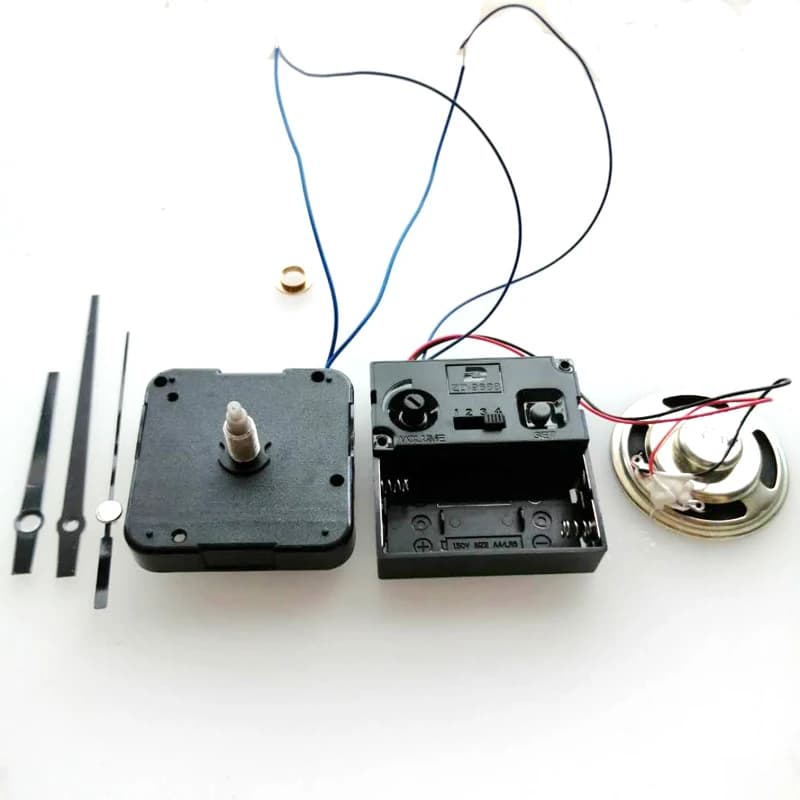 12888 12mm Screw In Type Trigger Movement  With Plastic Music Chime Box and Horn Hands Clock Accessory Quartz DIY Mechanism Kits