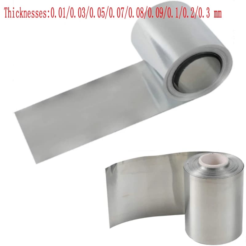 1pc Stainlessy Steel S304 Thin Plate Sheet Foil 0.01/0.03/0.05/0.07/0.08/0.09/0.1/0.2/0.3 MM X 100 MM X 1000 MM