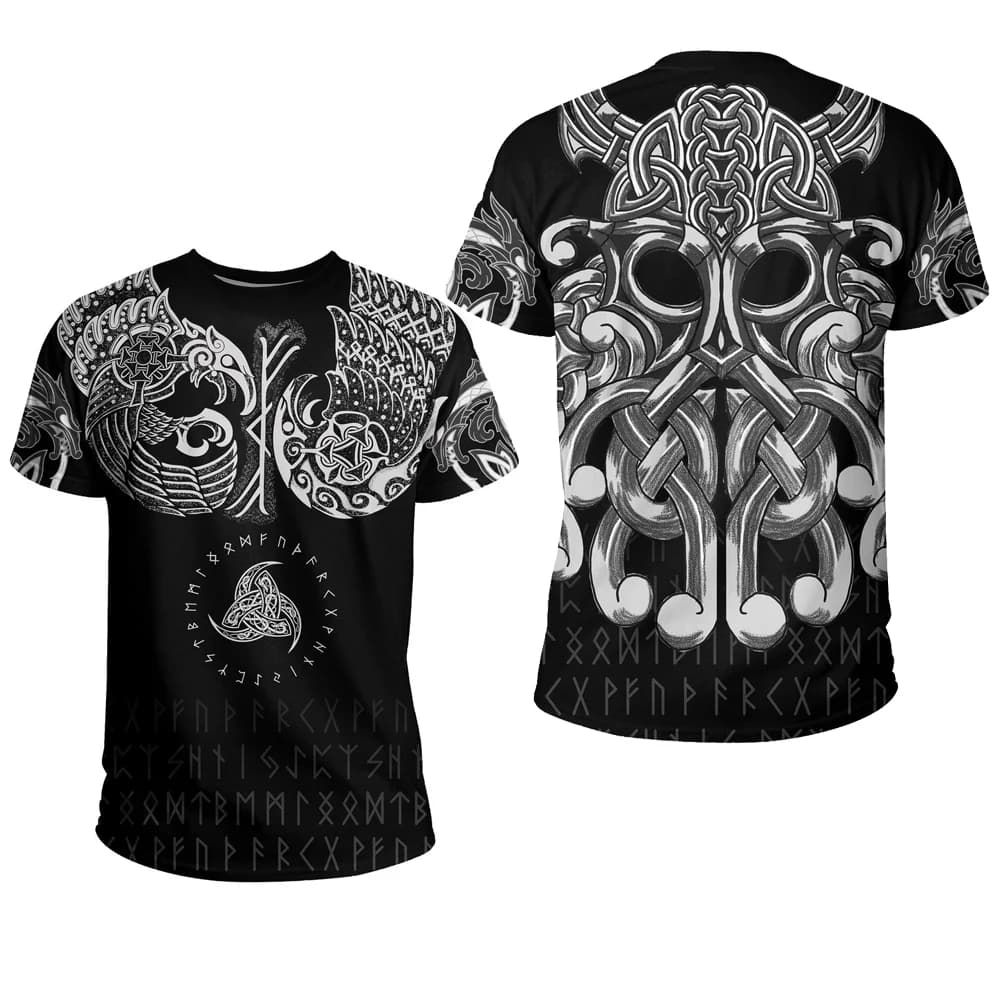 Vegvisir symbol odin 3D Printed men t shirt Tattoo Harajuku Fashion Short sleeve shirt summer street Casual Unisex tshirt DW0039