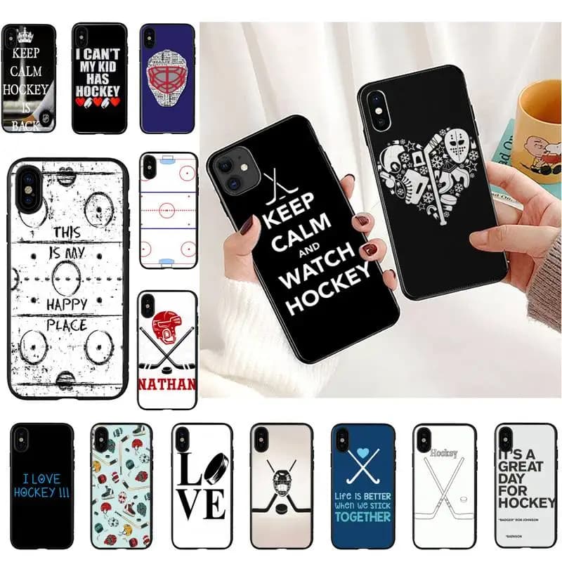Ice Hockey Rink Phone Case for iphone 13 11 8 7 6 6S Plus 7 plus 8 plus X XS MAX 5 5S XR 12 11 Pro max se 2020 Funda Cover