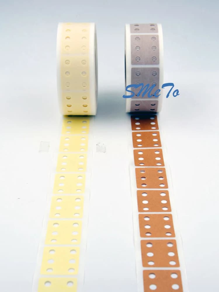 500Pcs /1000Pcs AI SMT Tape Kraft Masking Paper Splice Tape Three Five Or Six Holes AI Joint Tape