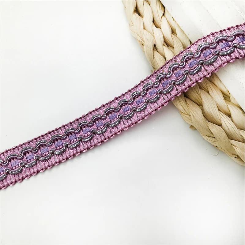Wide gold thread narrow side curtain fabric accessories edgingsofa cover clothes hats and shoes decorative edging